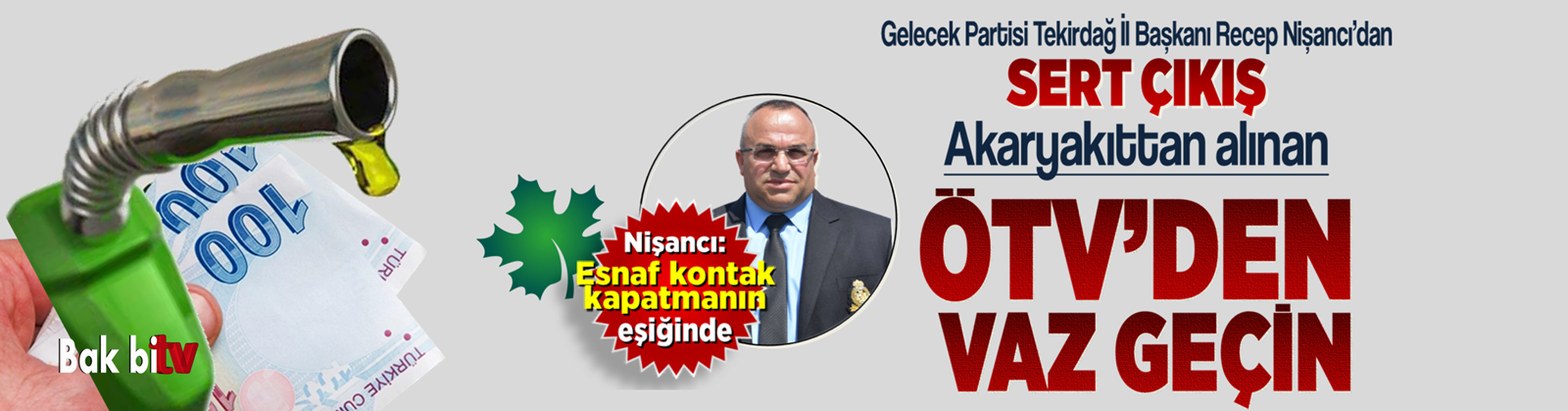 İL BAŞKANI NİŞANCI, “GEMİCİKLERE” SAĞLADIĞIN ÖTV’SİZ AKARYAKIT VATANDAŞIN DA HAKKIDIR