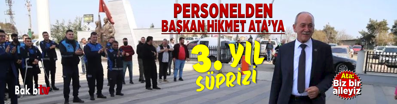 MARMARAEREĞLİSİ BELEDİYE BAŞKANI HİKMET ATA’YA ÜÇÜNCÜ YIL KUTLAMASI