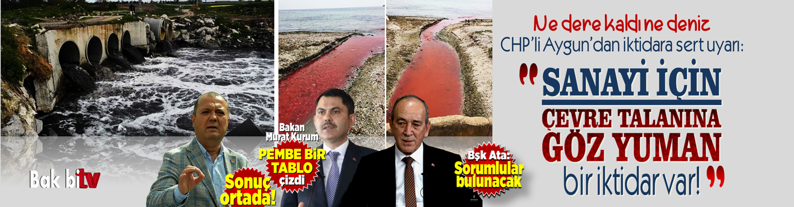 FABRİKALARIN KİMYASAL ATIKLARI KAMARA DERESİ’Nİ KIRMIZIYA DÖNÜŞTÜRÜP MARMARA’YA AKIYOR