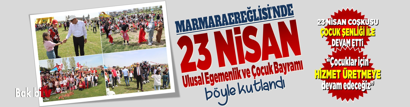 MARMARAEREĞLİSİ’NDE 23 NİSAN COŞKUYLA KUTLANDI