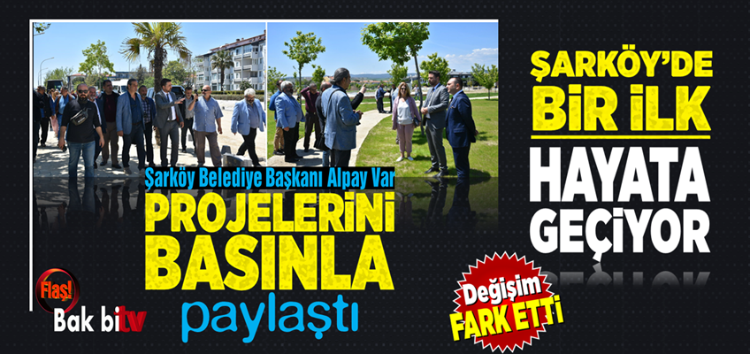 BELEDİYE BAŞKANI ALPAY VAR PROJELERİNİ BASIN MENSUPLARINA ANLATTI