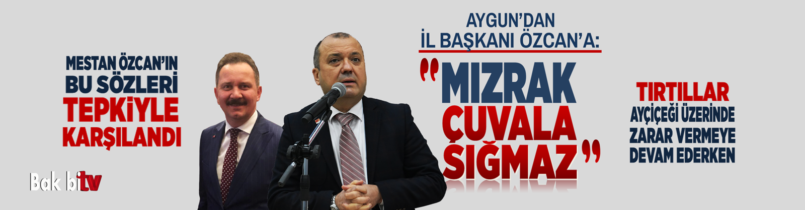 AYGUN’DAN AK PARTİ İL BAŞKANI ÖZCAN’A CEVAP GECİKMEDİ